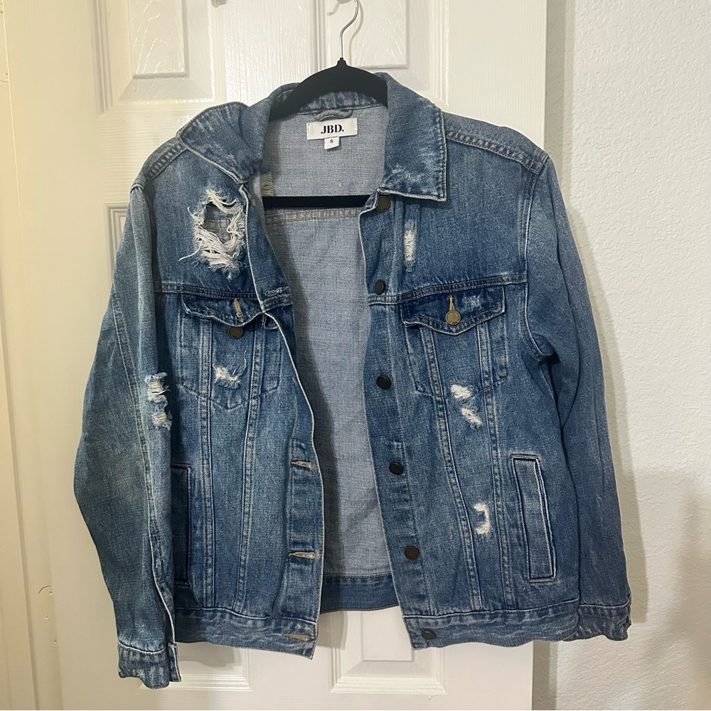Distressed Blue Denim Jacket
